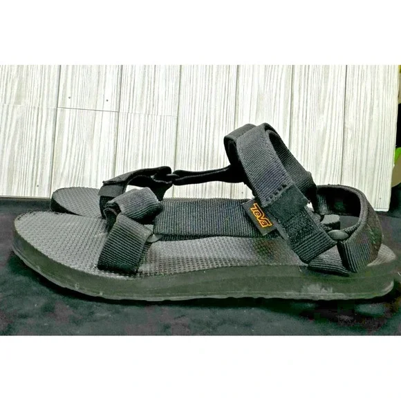 Teva Women's Flatform Universal Platform Y2K Inspire Black Sandal Various Sz8 - Picture 5 of 6